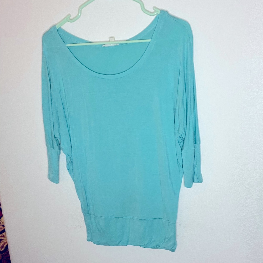 Robin egg blue shirt Size small